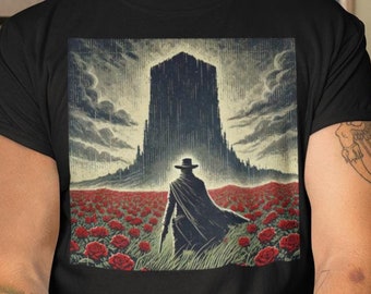 Dark Tower T-shirt, Gunslinger Tee, Tribute to King&#39;s Dark Tower Books, Gift for Book Lover