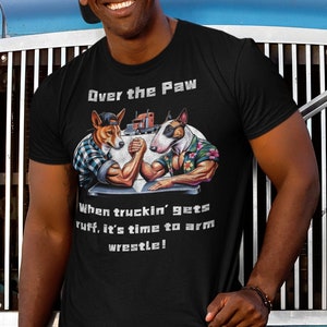 Over the Paw T-shirt, Dog Friendly Parody of Over the Top Tee, Nostalgic for the 80s Shirt, Gift for Gen X, Gift for Xennial