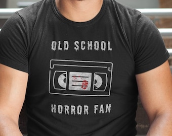 Old School Horror Fan Tshirt, Horror Lover Tee, Gift for Horror Fan, Retro Horror Shirt