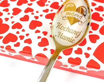 Mother's Day gift spoon – Custom engraved spoon for Mom – Unique gift for her – Grandma's gift – Coffee or tea spoon - Thoughtful small gift