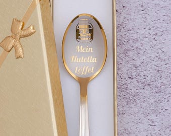 Cucchiaio Nutella personalizzato con nome - Nutella Löffel - Regalo con incisione personalizzata - Cucchiaio Nutella personalizzato