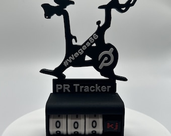 Custom Peloton PR Tracker: Ride/Run Counter, Home Office Desk Decor