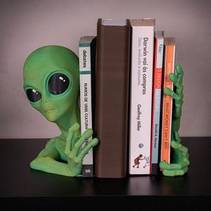 Hand Painted - Shelf invader Bookend