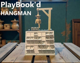 Hangman book shelf style board game