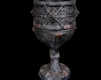 Roman Empire Goblet Set - Hand-Painted Glassware with Bonus Eggshell Thermos