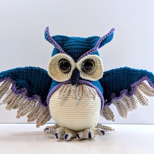 Crochet Realistic Owl pattern Orion the owl amigurumi PDF only