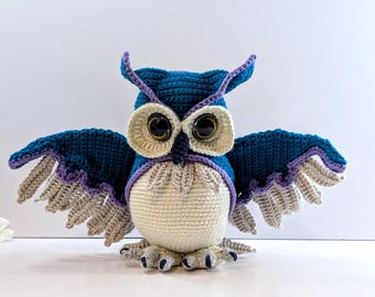 Crochet Realistic Owl pattern Orion the owl amigurumi PDF in English only