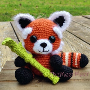 Crochet Red Panda amigurumi pattern PDF