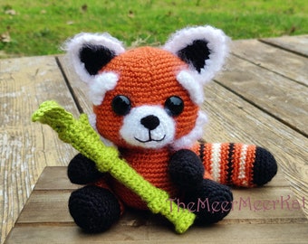 Crochet Red Panda amigurumi pattern PDF