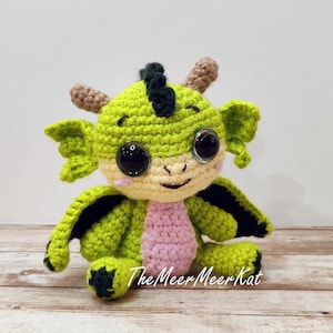 Crochet Baby Dragon amigurumi pattern PDF
