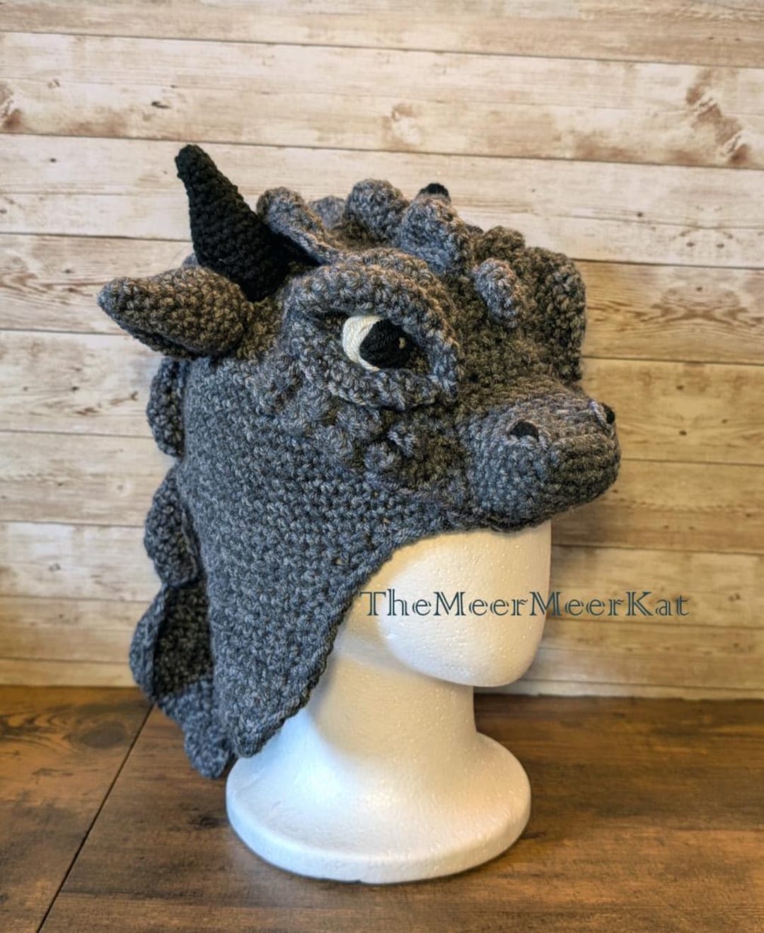 Realistic Dragon Hat Crochet Pattern Adult Size PDF in English Only - Etsy