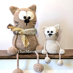 Baumelnde Kitty Katze Häkelanleitung PDF nur in Englisch