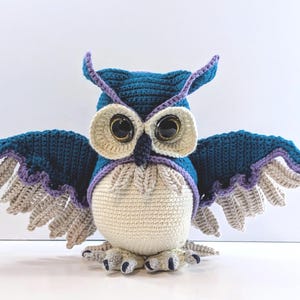 Crochet Realistic Owl pattern Orion the owl amigurumi PDF in English only