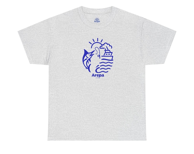 Beach Vibes Unisex Heavy Cotton Tee, Summer T-Shirt, Casual Wear, Travel Gift, Coastal Style, Vacation Apparel