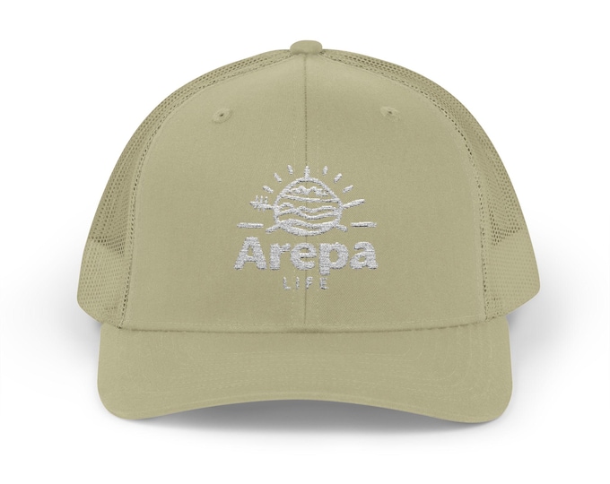 Arepa Life Snapback Trucker Cap | Casual Summer Hat, Outdoor Accessory, Gift for Food Lovers, Festival Wear, Trendy Headwear