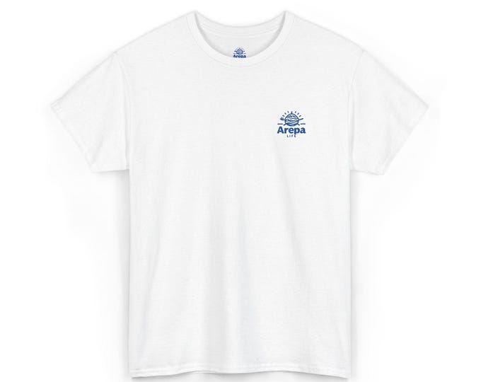 Unisex Heavy Cotton Tee - Casual Comfort Tee, Everyday Wear, Arepa Life, Graphic Tee, Unisex T-Shirt