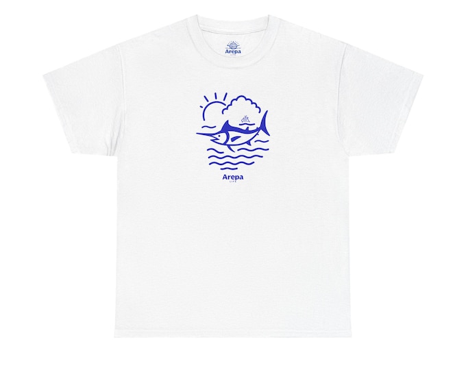 Ocean Breeze Unisex Heavy Cotton Tee, Summer T-Shirt, Beachwear, Vacation Apparel, Gift for Nature Lovers