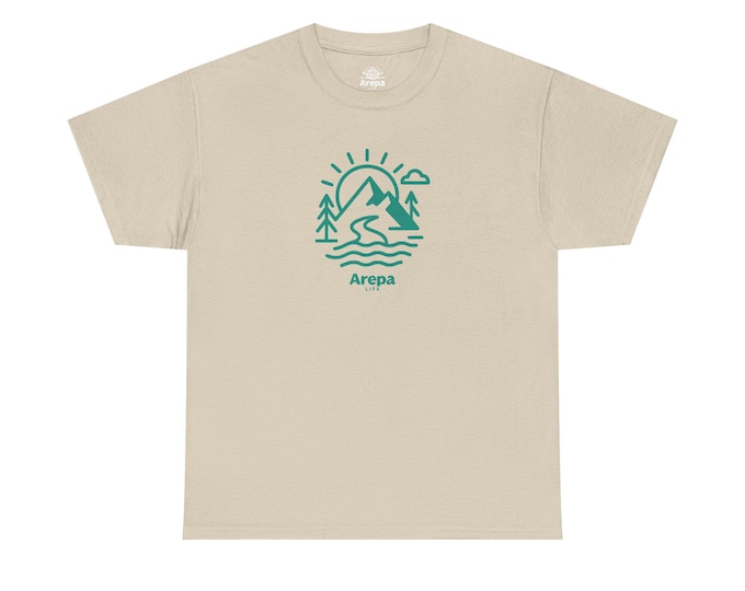 Outdoor Adventure Unisex Heavy Cotton Tee, Camping Shirt, Nature Lover Gift,Hiking Apparel, Travel Tee