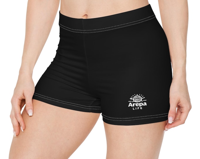 Arepa Life Women's Swim Shorts, Athletic, Wear, Beach Days, Summer Vacations, Water Sports Gear