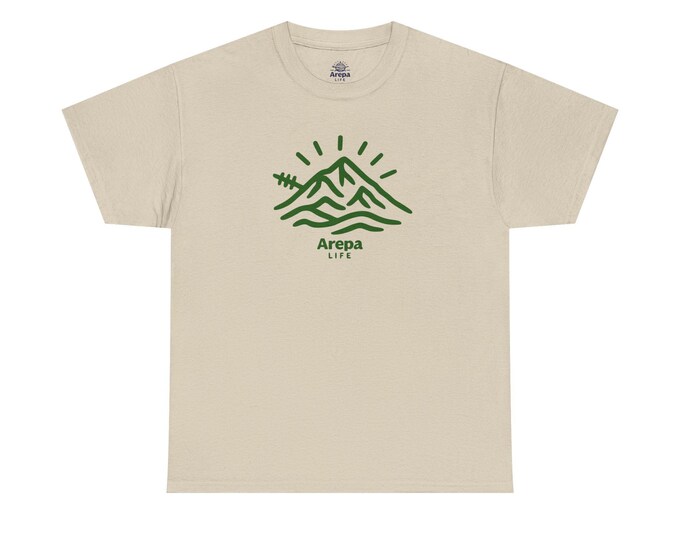 Avila Mountain Sunrise Tee | Arepa Life nature hiking outdoors design
