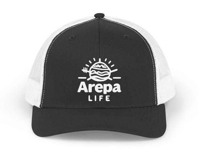 Arepa Life Trucker Hat | Retro Sun Arepa Logo