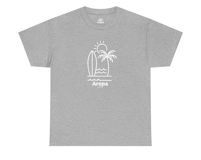 Surf Vibe Unisex Heavy Cotton Tee - Perfect for Beach Days, Casual Outings, Gifts, Summer Fun, Relaxed Style