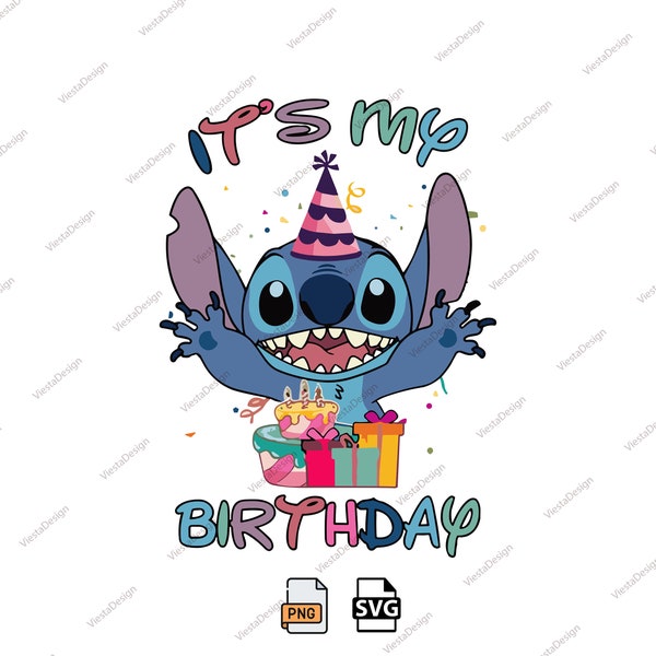 It's My Birthday Png, Happy Birthday Png, Family Vacation Png, Magical Kingdom, Png Files For Sublimation, Only Png