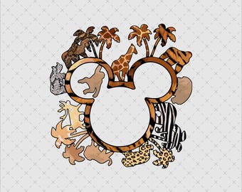 Vakantieontwerp Animal Kingdom, familie-uitje png SVG (digitaal bestand)
