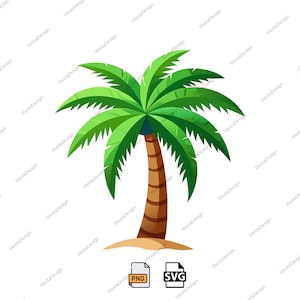 Palm Tree PNG, Palm Tree Svg, Palm Tree Clipart, Digital Download, Commercial Use
