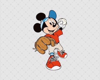 Mouse Baseball PNG, Family Vacation Design (Digital file)