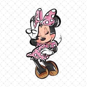Minnie Mouse PNG, Summer PNG, Digital Illustration, Family Vacation, Sublimation Design, Instant Download