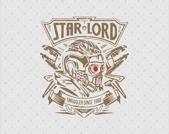 Retro Star-Lord SVG, Guardians Galaxy Design (Digital File)
