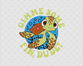 Cartoon Sea Turtle Clipart, Fun Ocean Design (PNG Digital Download)
