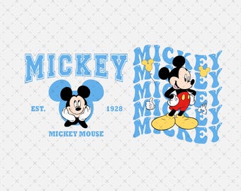Retro Mickey Mouse PNG, Family Vacation SVG (Digital File)