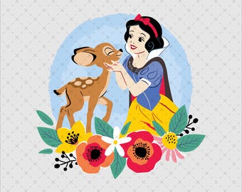 Snow White & Deer PNG, Princess Shirt Design, Family Trip (Digital Download)