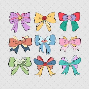 Comfort Colors Princess Cute Ribbons And Bows Png, Princess Png, Princess Coquette Tee, Princess Bow Svg, Gift for Child, Digital File