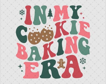 Cookie Baking Era SVG, retro lettertype (directe download)