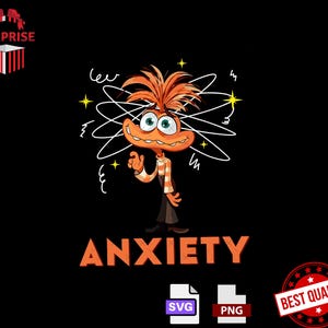 Anxiety Png, Anxiety Svg, Anxiety, Inside Out 2 Png Svg, Family Vacation Png, Sublimation, Anxiety Shirt Png, Digital File