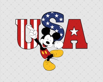 American Flag Mouse Ears Svg Png, 4th of July, Patriotic (Digital Download)