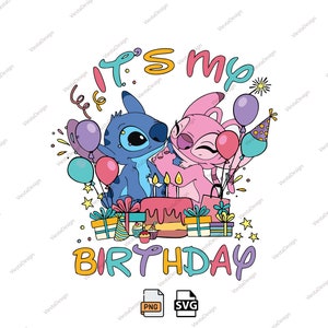 Es ist mein Geburtstag Png, alles Gute zum Geburtstag Png, Familienurlaub Png, magisches Königreich, Png-Dateien für Sublimation, nur Png