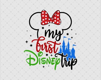 Mouse Ear My First Trip SVG, PNG (digitale download)