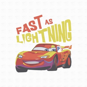 Cars Png, Lightning McQueen Png, Think Fast Cars Png, Png Cars Sublimation Design, Only Png, Digital File, Instant Download