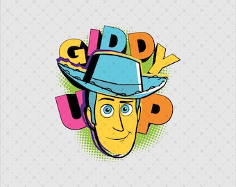 Toy Story Woody Clipart, Colorful Cartoon Design (Digital Download)