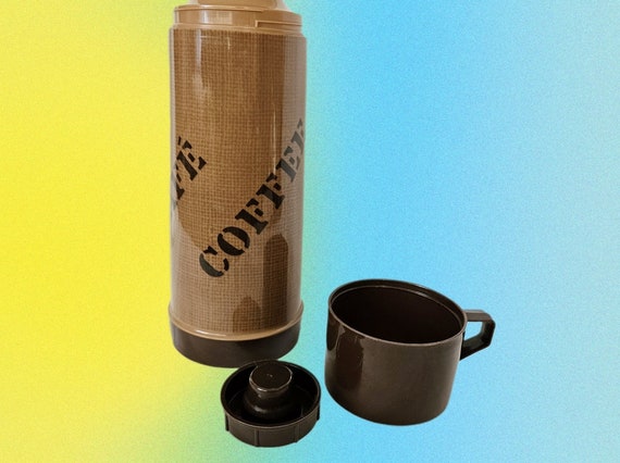 Vintage Aladdin Coffee Thermos, Aladdin Insulated Coffee Thermos With Cup,  Vintage Aladdin Tall Thermos With Insulation, Aladdin Thermos - Etsy