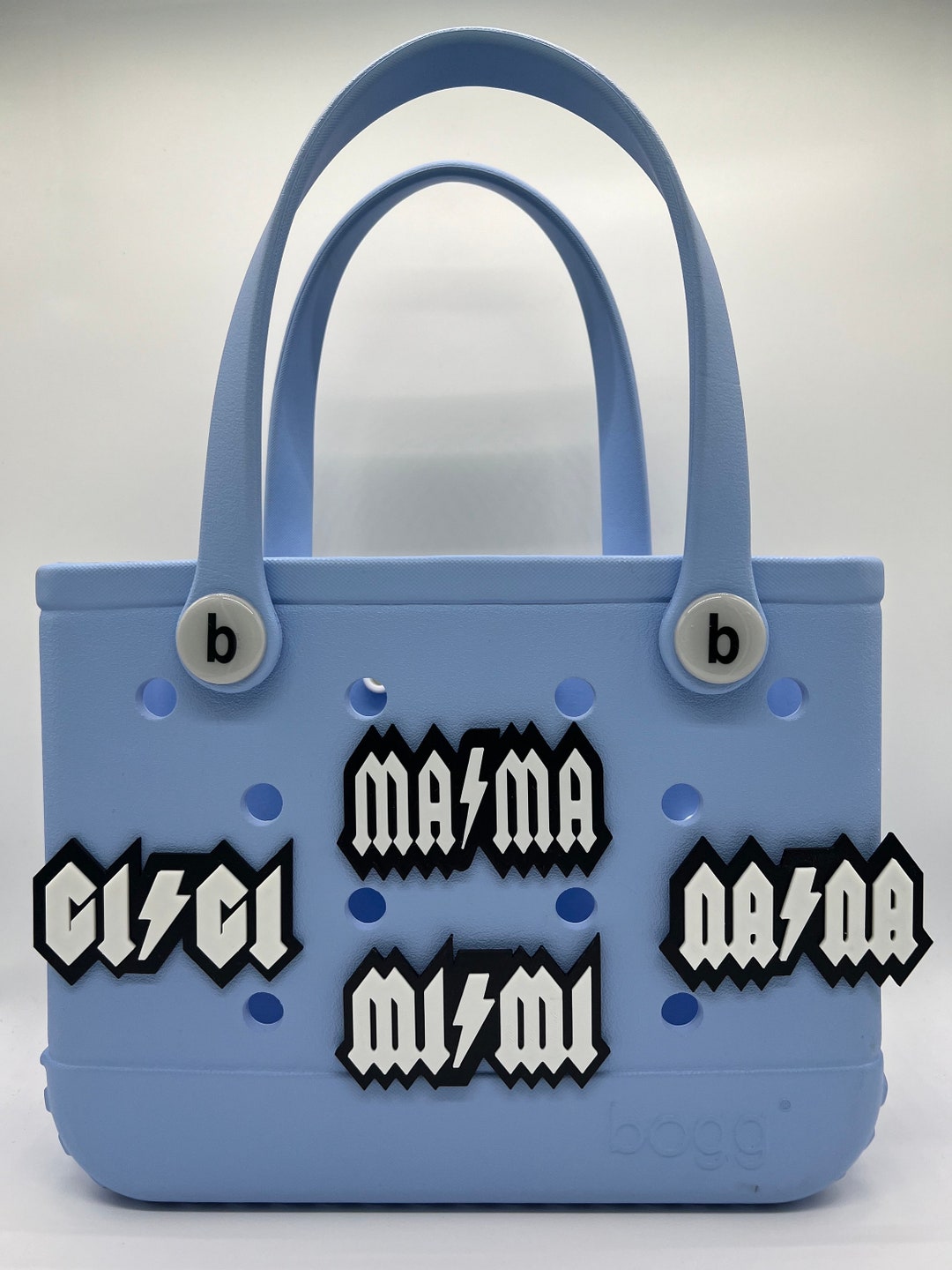 AC/DC Style Mama/gigi/nana/mimi Bogg Bag Charm - Etsy