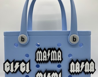 AC/DC Style Mama/Gigi/Nana/Mimi Bogg Bag Charm