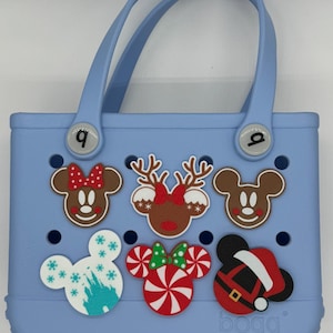 Weihnachten Themen nach Maß 3D gedruckte Bogg Taschenknöpfe, Bogg Taschenanhänger, einfache moderne Accessoires, Pool Taschenanhänger, Strand Taschenanhänger.