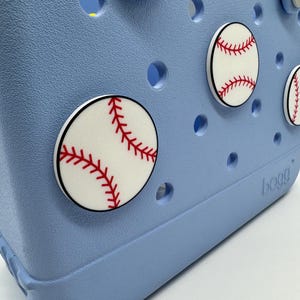 Bogg Bag Baseball Charm. Screw on backing.