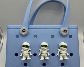 Articulating Mummy Bogg Bag Charm. Dangle Charm.