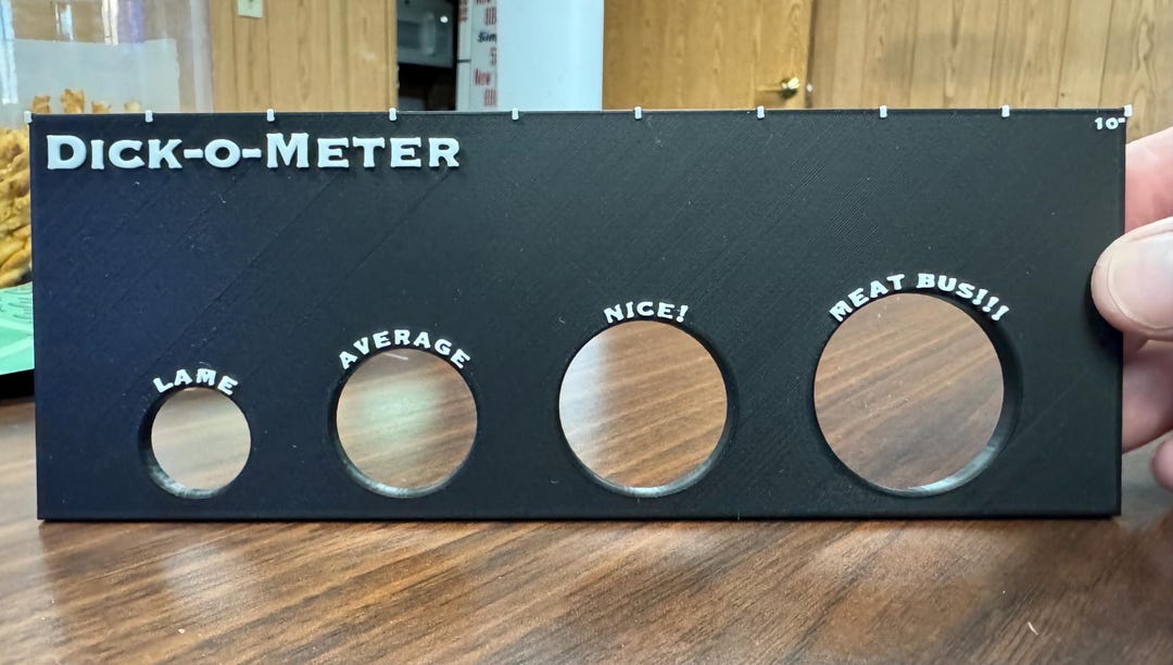 Confident Ruler D*ck-o-meter: Penis Ruler, Confidence Boosting, Party Favor, Charisma ...